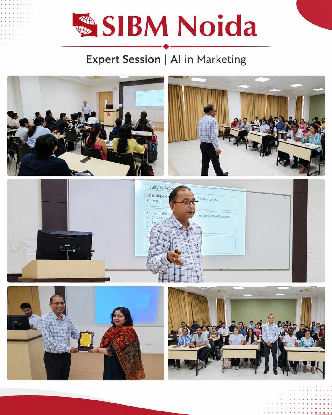 Expert session on AI in Marketing at SIBM Noida